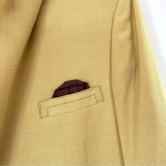 Vintage 1960s Yellow Kingsridge Suit Jacket - Picture 3 of 16